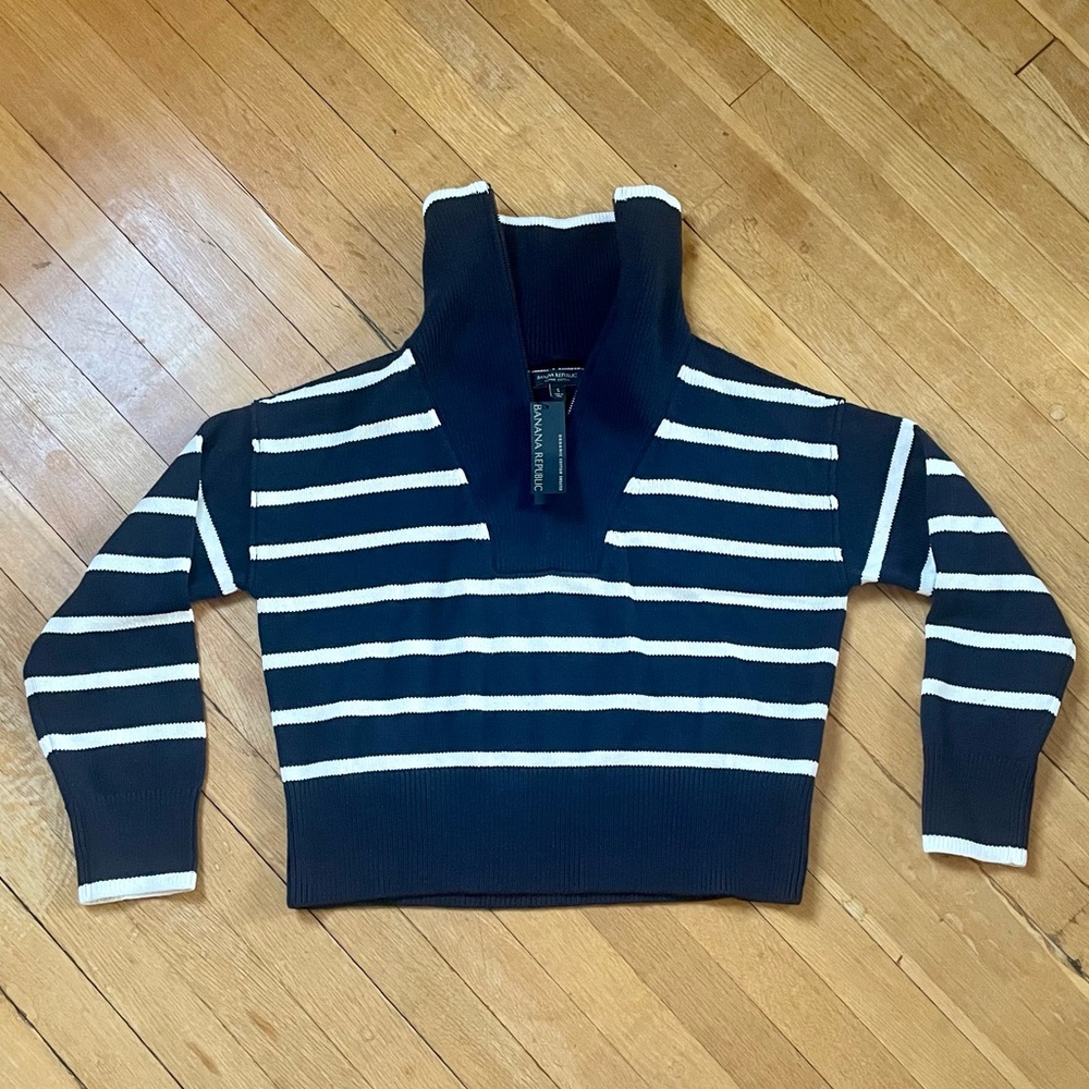 Banana Republic Oversized Half-Zip Sweater